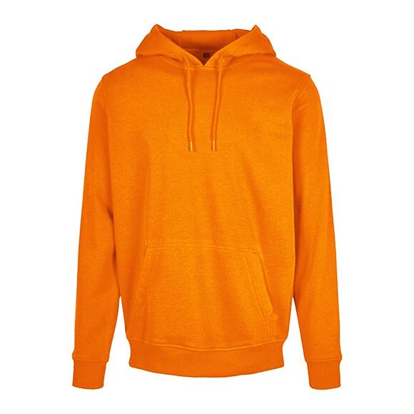 Build Your Brand Mens Heavy Pullover Hoodie / Paradise Orange